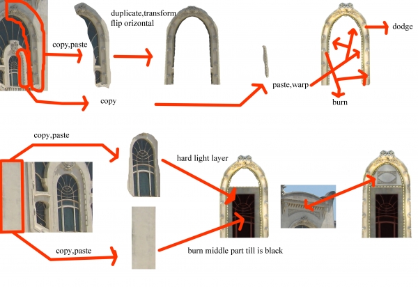 Creation of ancient chapel.: Step 3